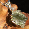 Moldavite Herkimer Diamond Necklace Silver-Moldavite Life