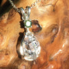 Moldavite Herkimer Diamond Pendant Silver-Moldavite Life