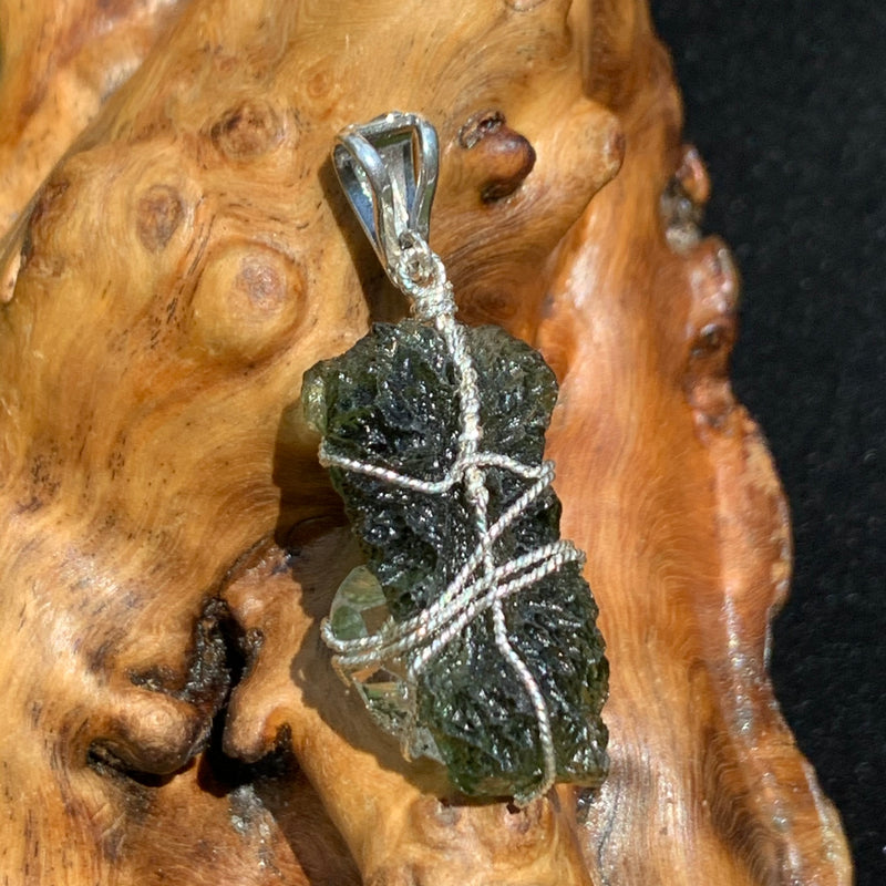 the back of the pendant is securely wire wrapped