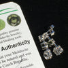 Moldavite Herkimer & Phenacite Sterling Silver Stud Earrings-Moldavite Life