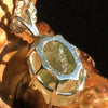 Moldavite & Libyan Gold Tektite Necklace Silver Sterling-Moldavite Life