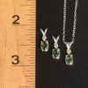 Moldavite & Natural Diamond Crystal Silver Pendant-Moldavite Life