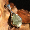 Moldavite Pendant Silver Sterling Natural-Moldavite Life