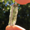 Moldavite Pendant Silver Sterling Wire-Moldavite Life