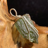 Moldavite Sterling Silver Wire Wrapped Pendant 1830-Moldavite Life