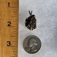 NWA 869 Meteorite Pendant Sterling Silver NWA869-P2-Moldavite Life