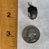 NWA 869 Meteorite Pendant Sterling Silver NWA869-P6-Moldavite Life
