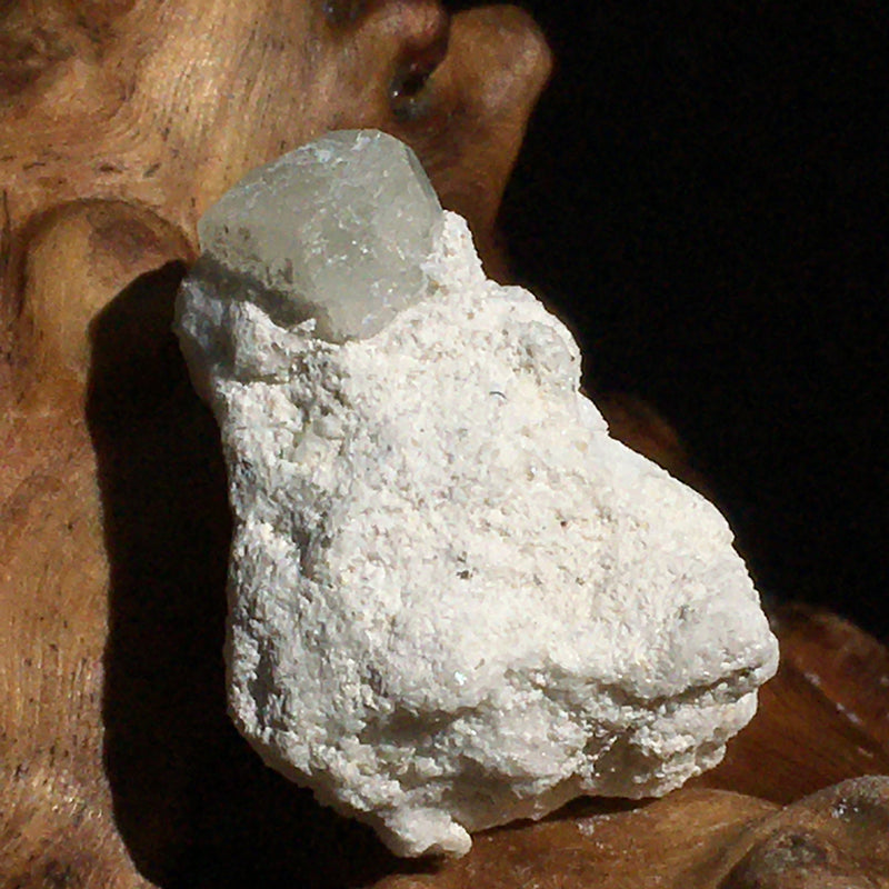 Phenacite Crystals in Matrix 10-Moldavite Life