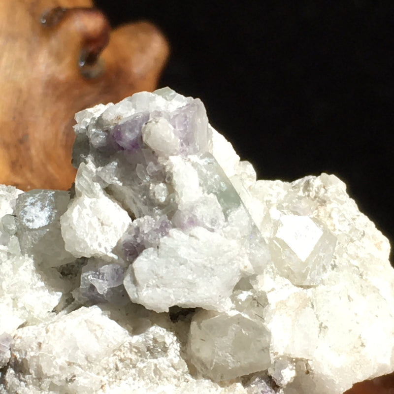 Phenacite Crystals in Matrix 16-Moldavite Life