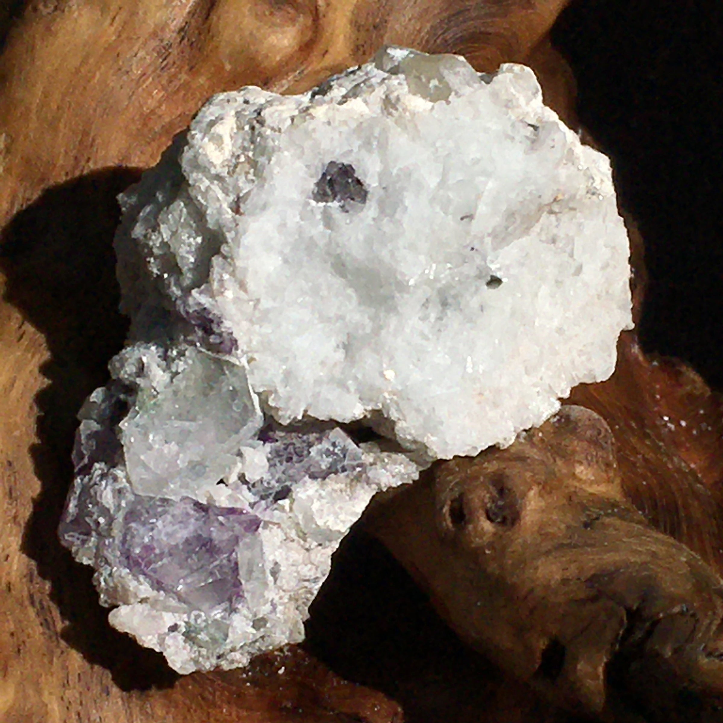Phenacite Crystals in Matrix 18-Moldavite Life