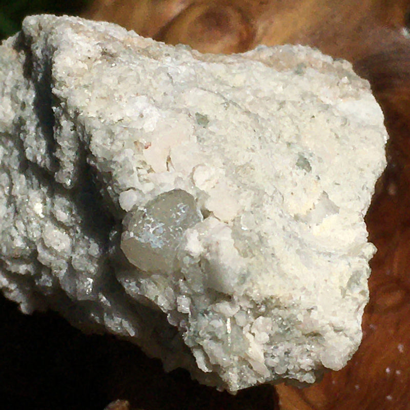 Phenacite Crystals in Matrix 21-Moldavite Life