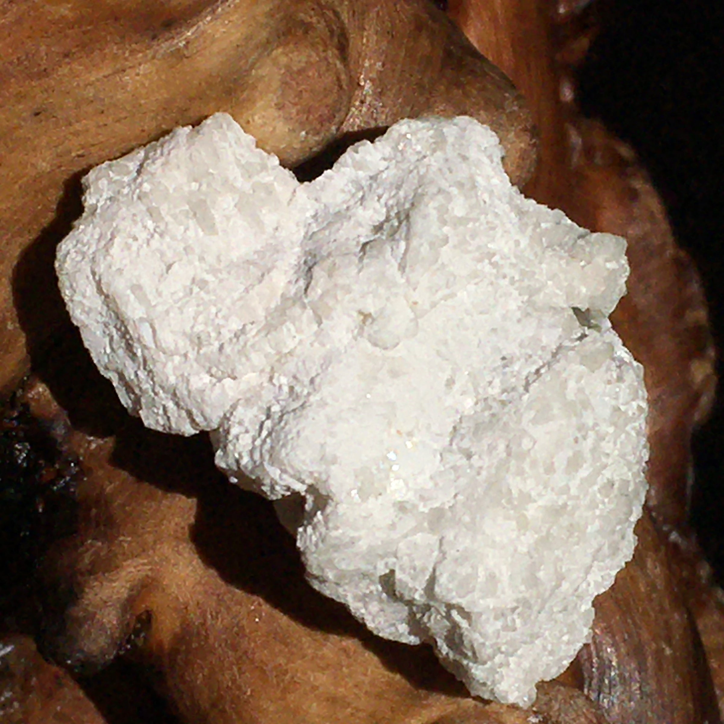 Phenacite Crystals in Matrix 22-Moldavite Life