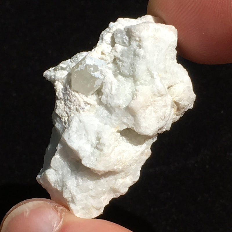 Phenacite Crystals in Matrix 4-Moldavite Life