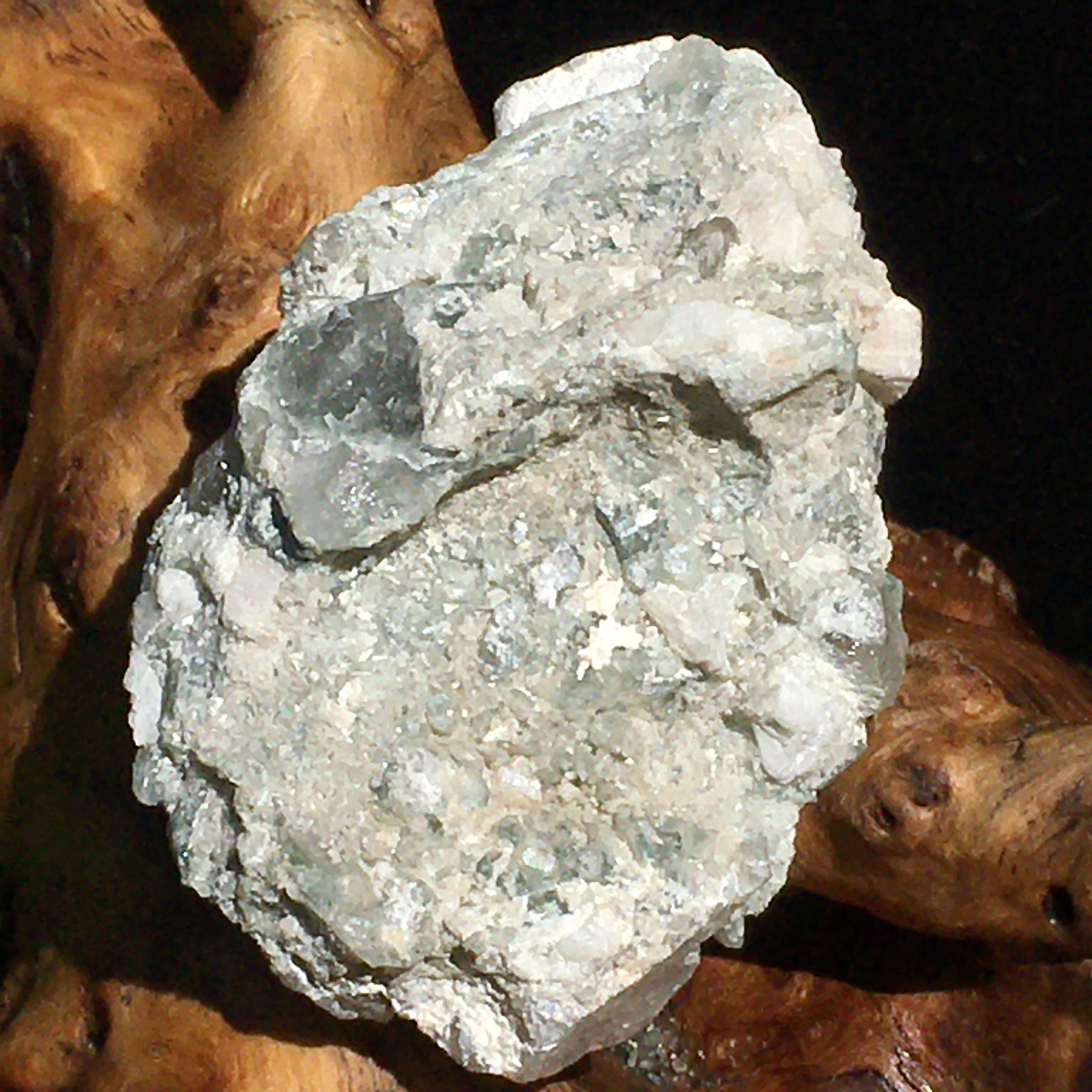 Phenacite Crystals in Matrix 6-Moldavite Life