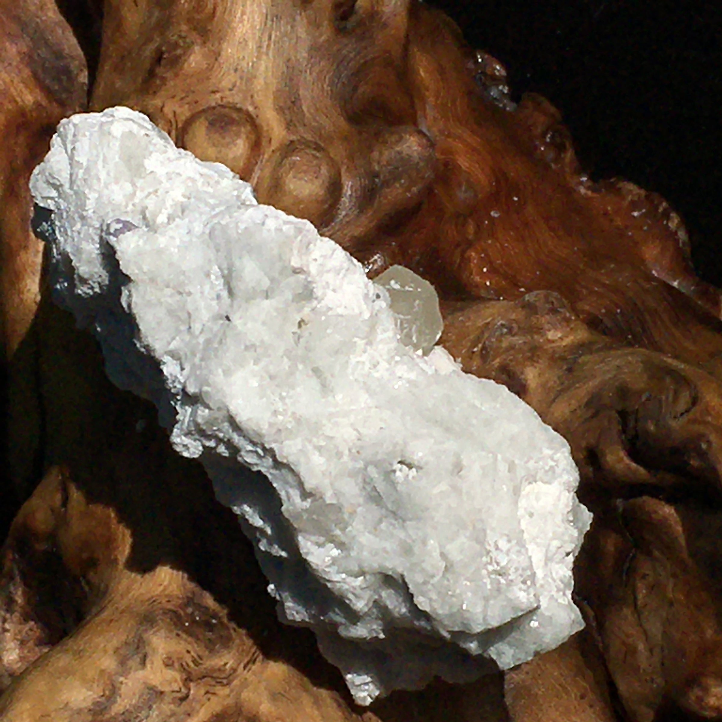 Phenacite Crystals in Matrix 7-Moldavite Life