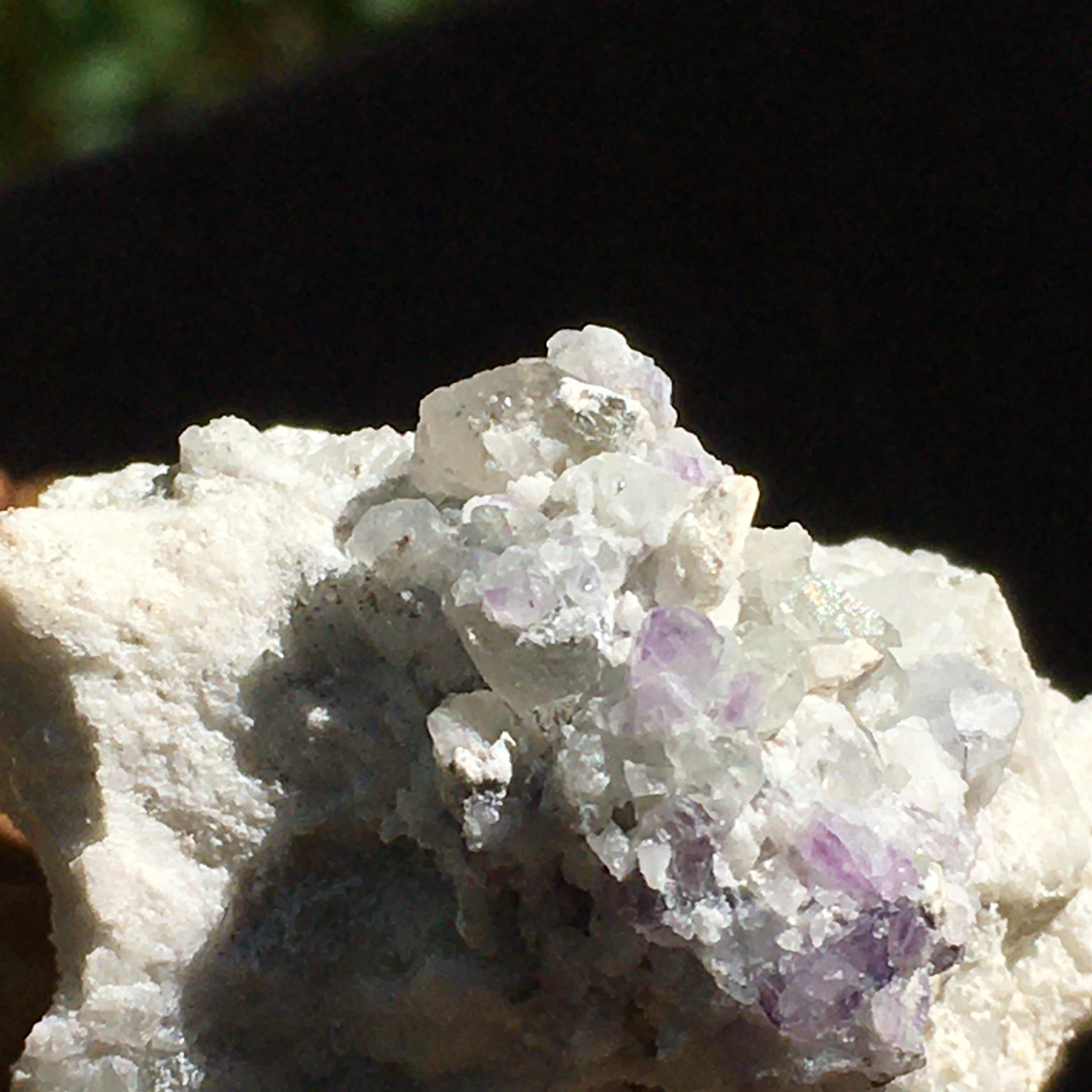 Phenacite Crystals in Matrix 9-Moldavite Life
