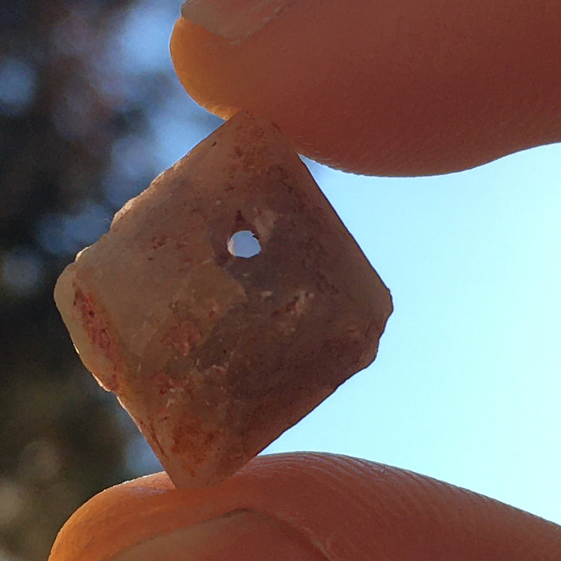 RARE Beta Quartz Crystal Bead-Moldavite Life