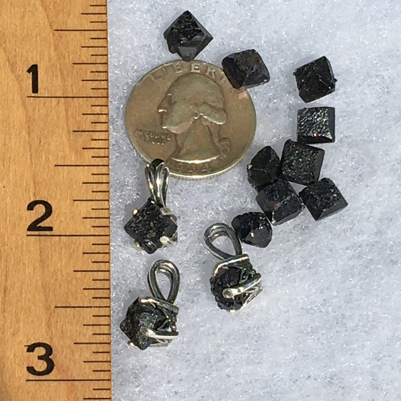 Rare Brookite Crystal Sterling Silver Pendant 8mm-Moldavite Life