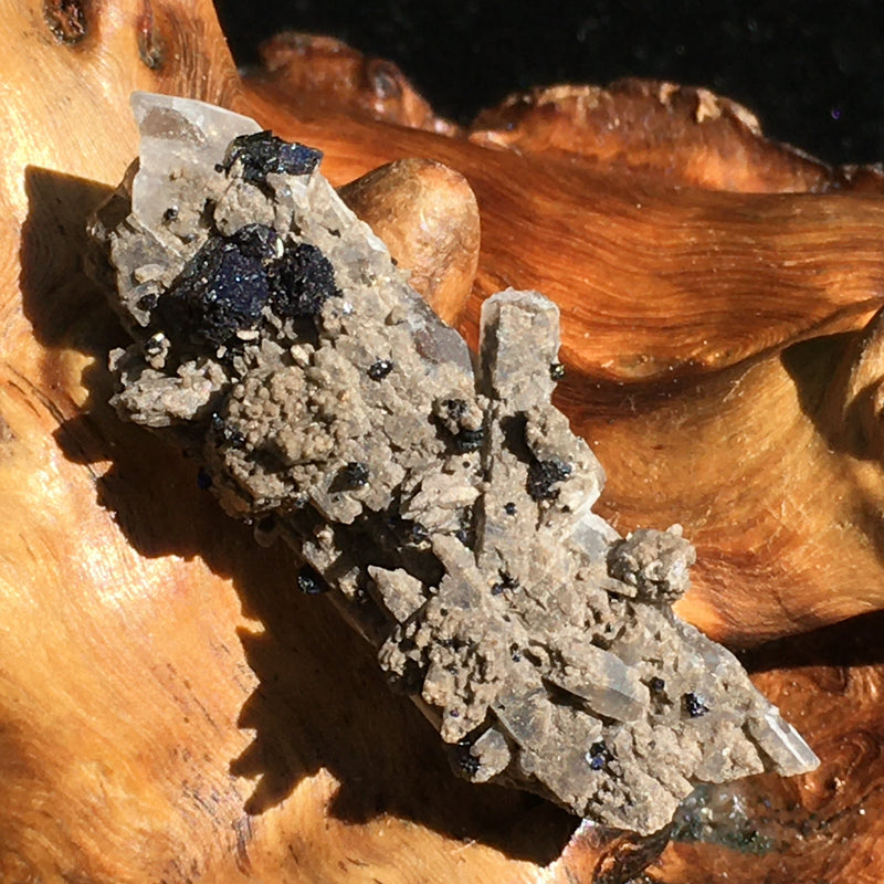 RARE Brookite Crystals in Quartz Matrix-Moldavite Life