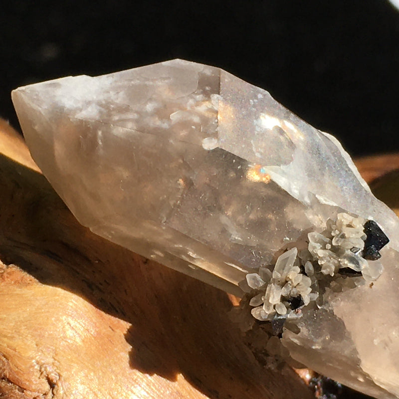 RARE Brookite Crystals in Quartz Matrix-Moldavite Life