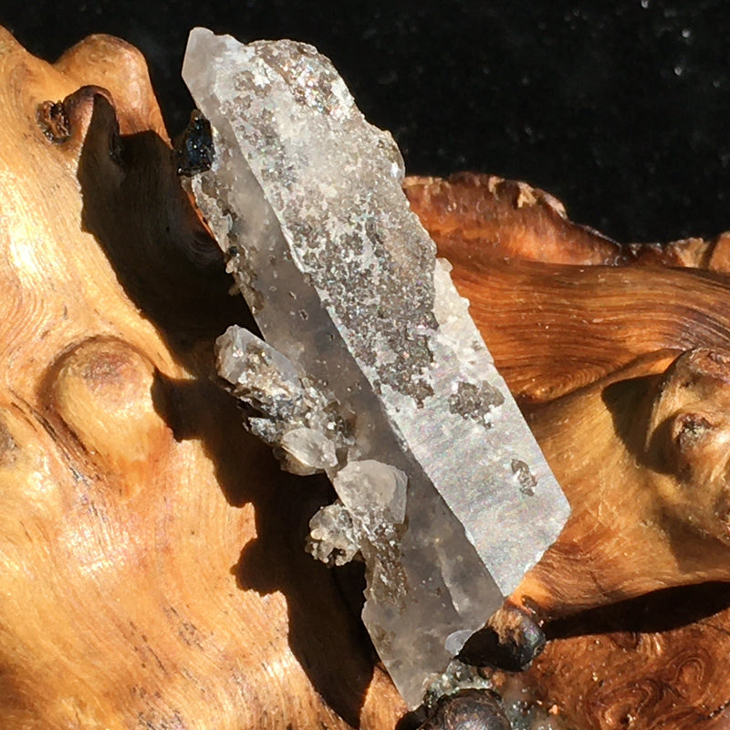 RARE Brookite Crystals in Quartz Matrix-Moldavite Life