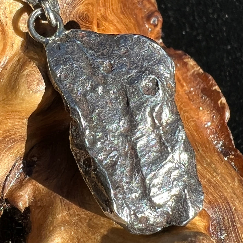 Sikhote Alin Meteorite Pendant Sterling Silver 19701-Moldavite Life