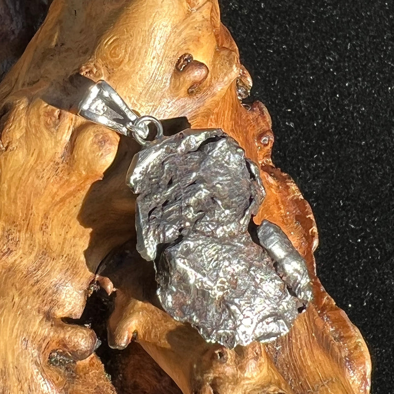 Sikhote Alin Meteorite Pendant Sterling Silver 19741-Moldavite Life