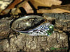 Silver Faceted Moldavite Ring Filigree 5mm Gem-Moldavite Life