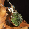 Silver Moldavite Pendant Natural Genuine-Moldavite Life