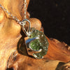 Silver Moldavite Pendant Natural Genuine-Moldavite Life