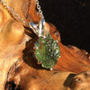 Silver Moldavite Pendant Natural Genuine-Moldavite Life