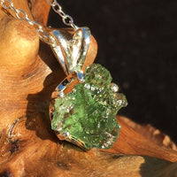 Silver Moldavite Pendant Natural Genuine-Moldavite Life