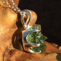 Silver Moldavite Pendant Natural Genuine-Moldavite Life