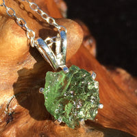 Silver Moldavite Pendant Natural Genuine-Moldavite Life