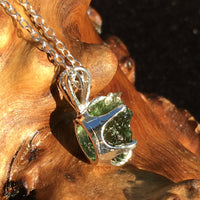 Silver Moldavite Pendant Natural Genuine-Moldavite Life