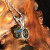 Silver Moldavite Pendant Natural Genuine-Moldavite Life