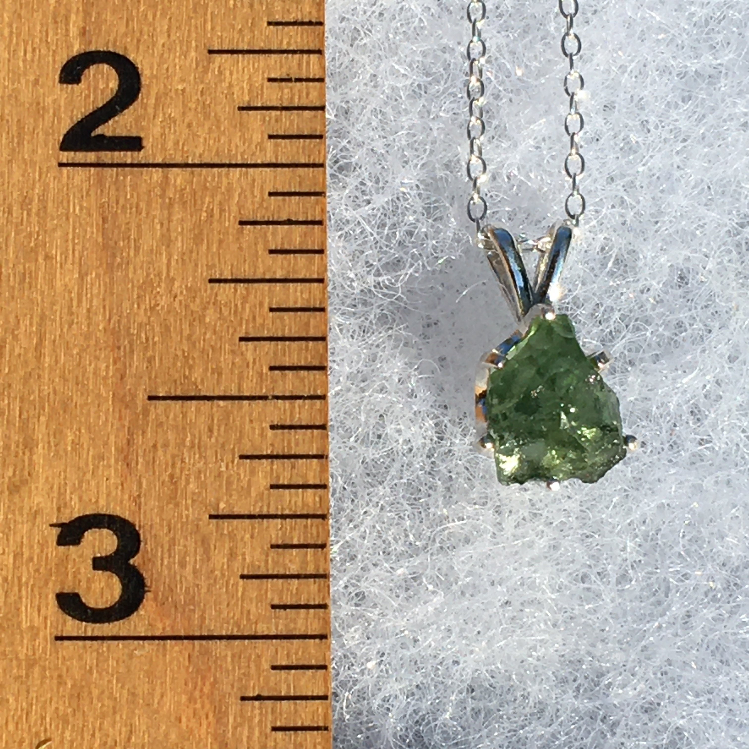 MoldaviteJewelry Silver Moldavite Pendant Natural Genuine