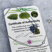 Silver Moldavite Pendant Natural Genuine-Moldavite Life