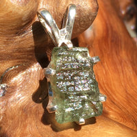 Silver Moldavite Pendant Natural Genuine-Moldavite Life