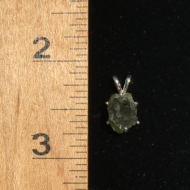 Silver Moldavite Pendant Natural Genuine-Moldavite Life