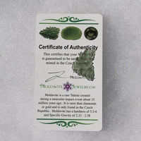 Small Besednice Moldavite Genuine Certified 0.6 gram-Moldavite Life