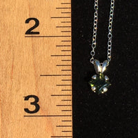 Women's Moldavite Faceted Gem Pendant Necklace-Moldavite Life