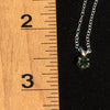 Women's Moldavite Faceted Gem Pendant Necklace